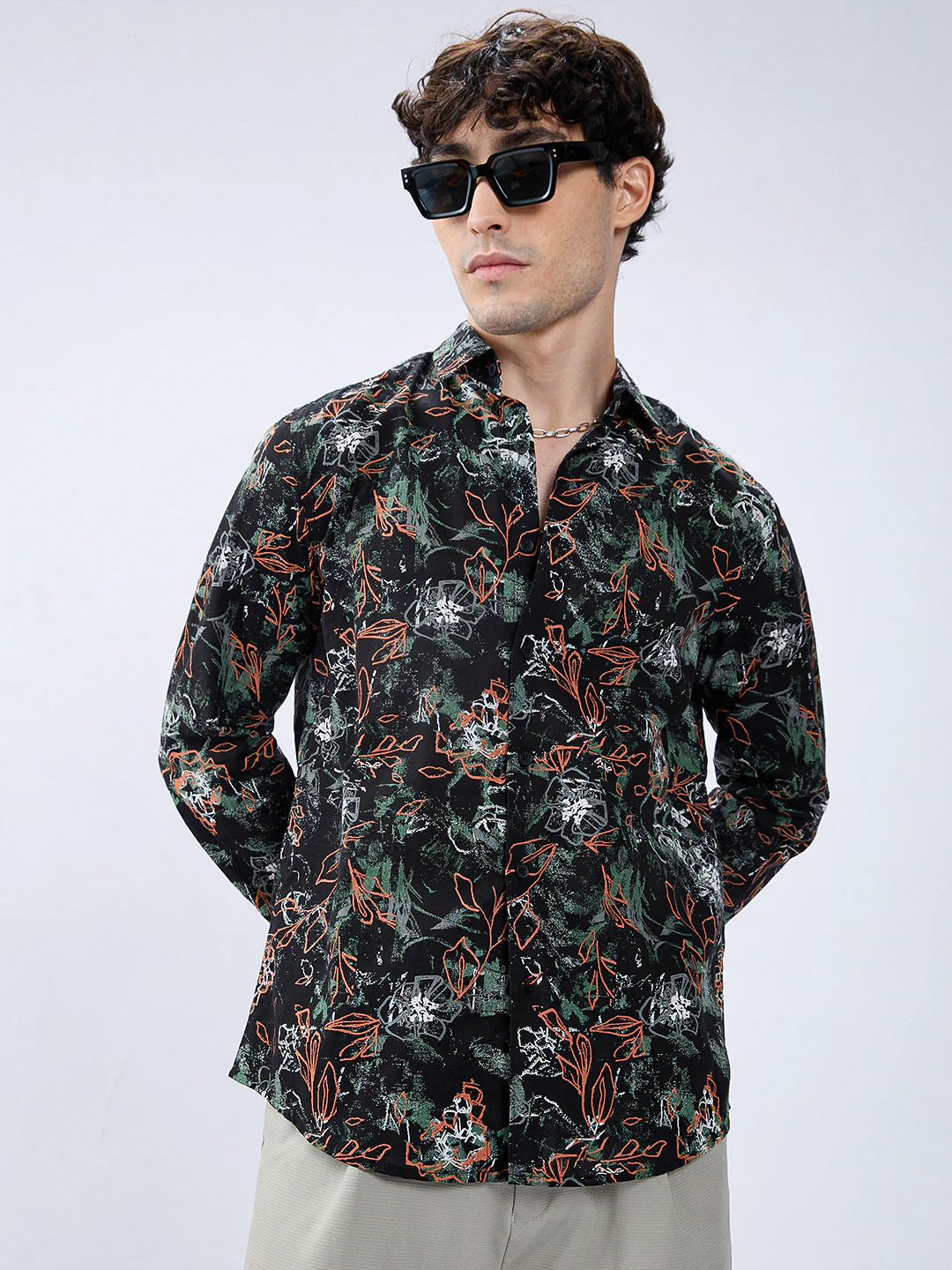 Abstract Eden Blackout Statement Shirt - Image 2