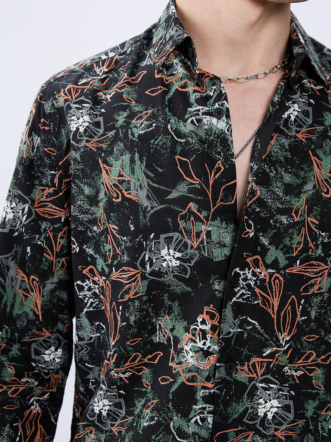 Abstract Eden Blackout Statement Shirt - Image 3