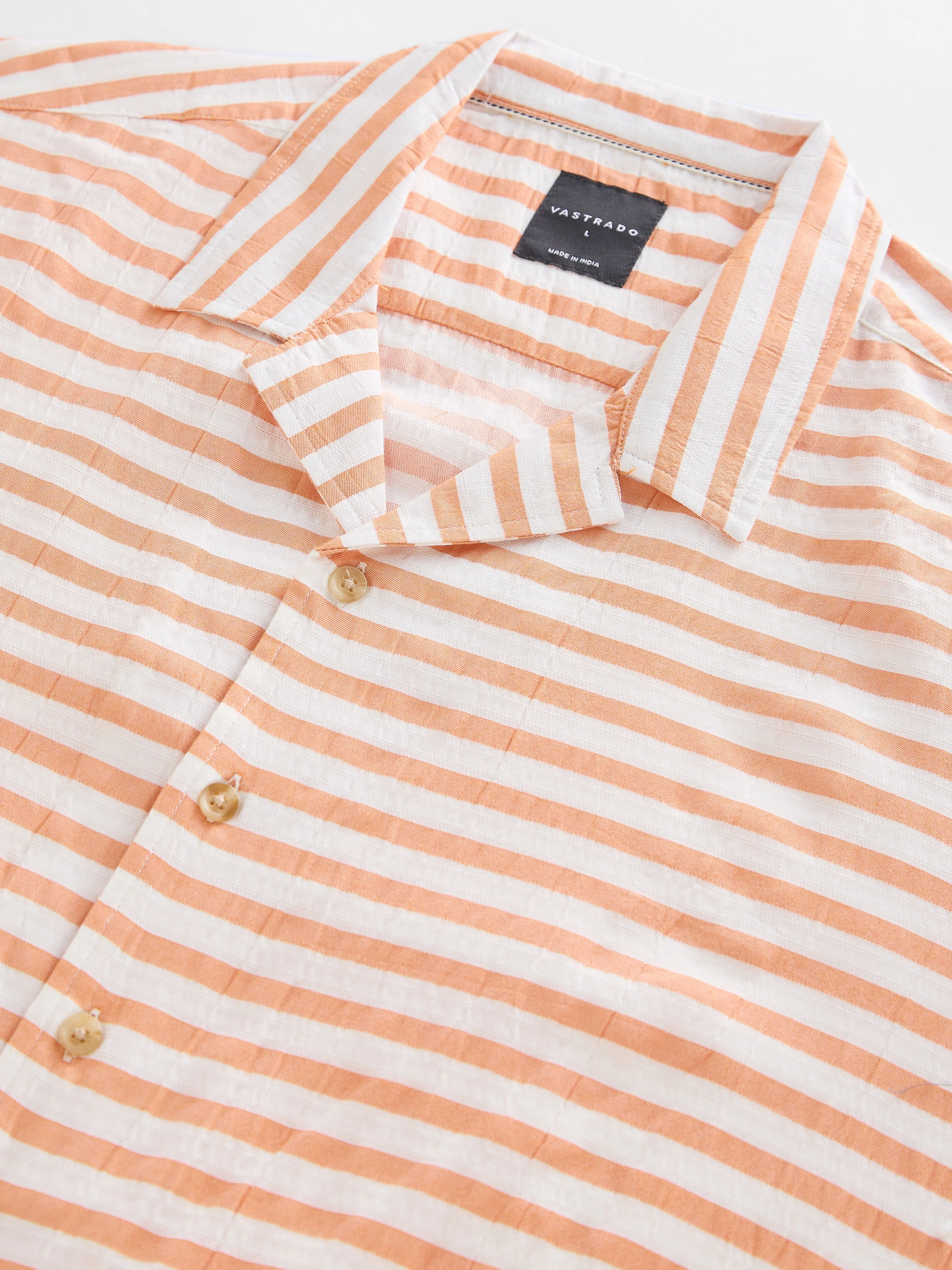 Aerospace Orange Striped Oversized Shirt - Image 8