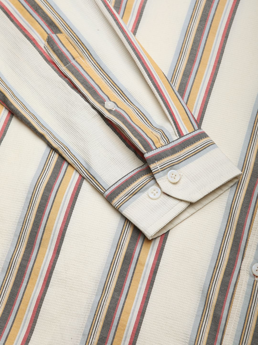 Alluring White Line Striped Shirt - Image 8
