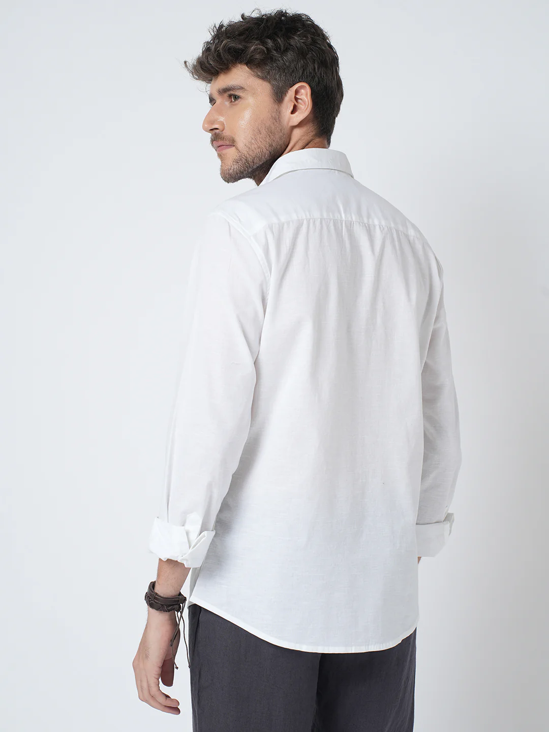 Alpine White Slub Shirt - Image 6