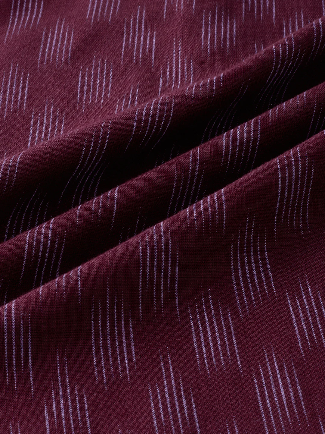 Antique Maroon Ikat Printed Kurta - Image 8