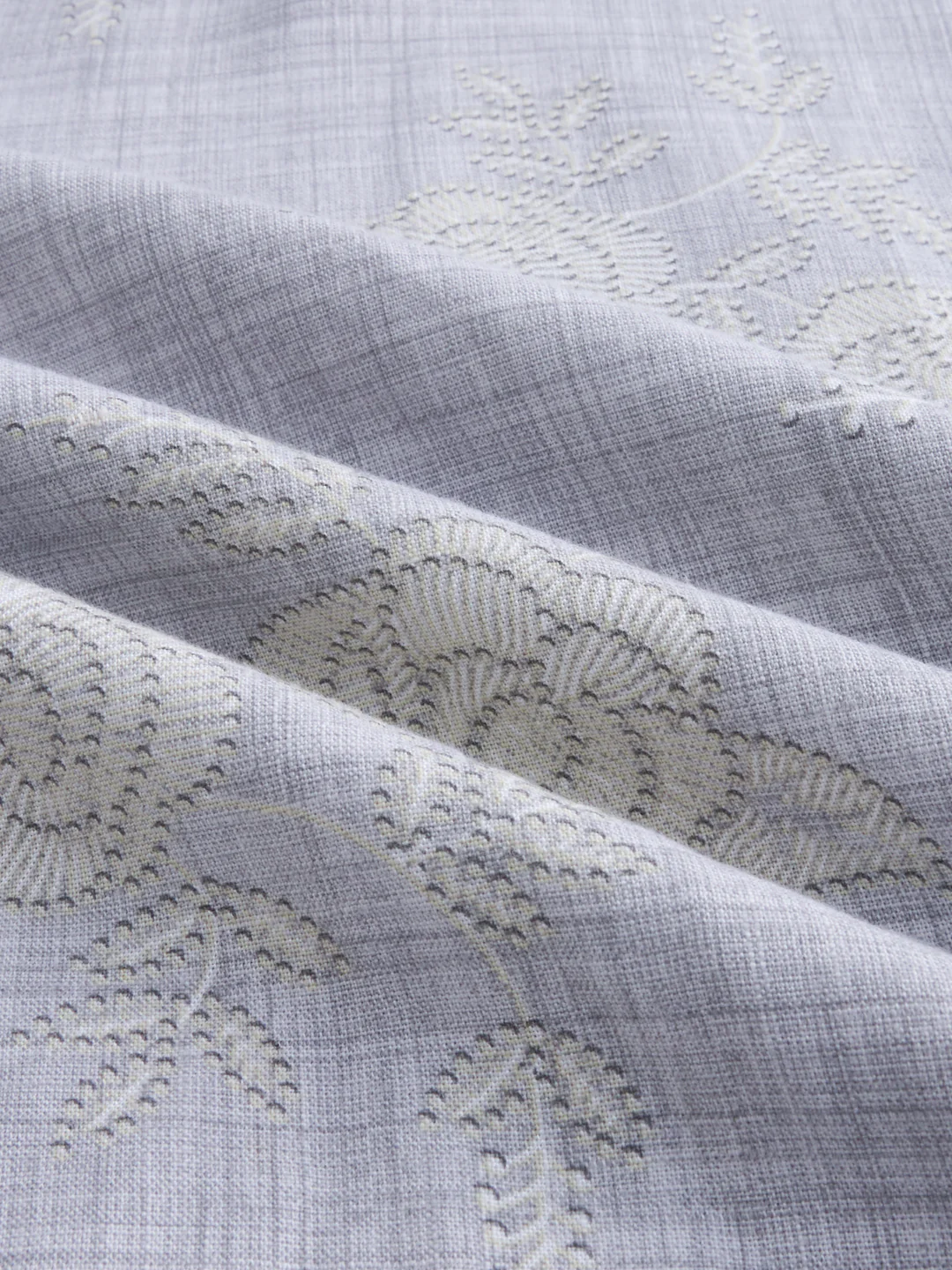 Artistic Grey Floral Printed Kurta - Image 3