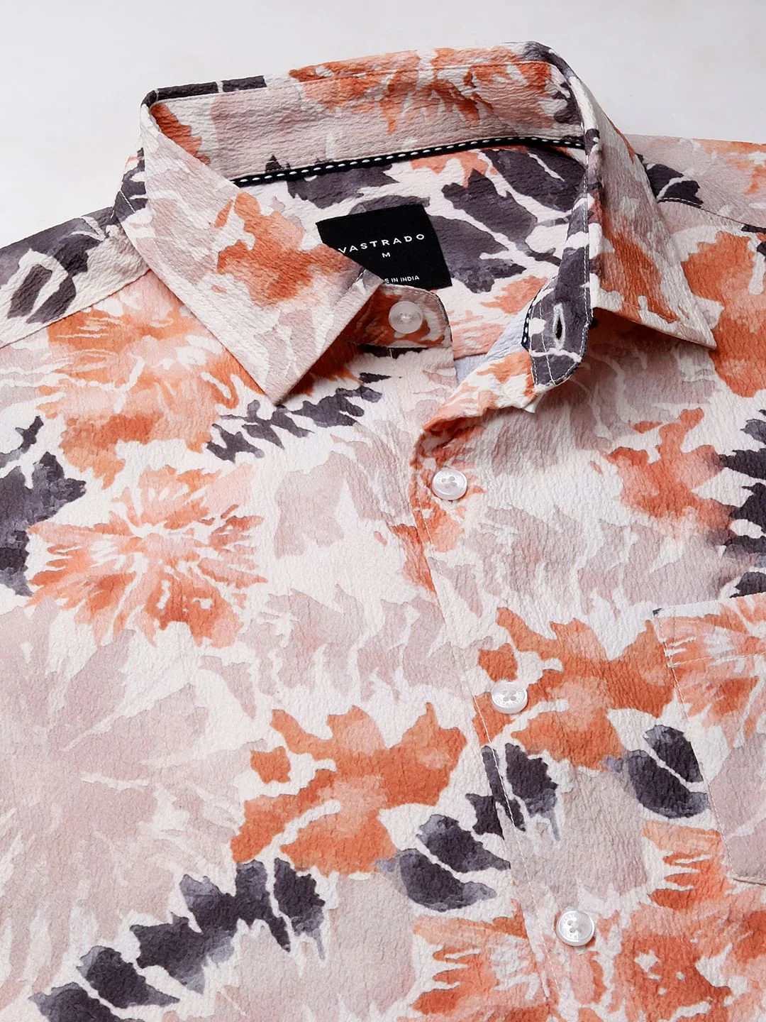 Artistic Paint Splash Multicolour Crushed Shirt - Image 3