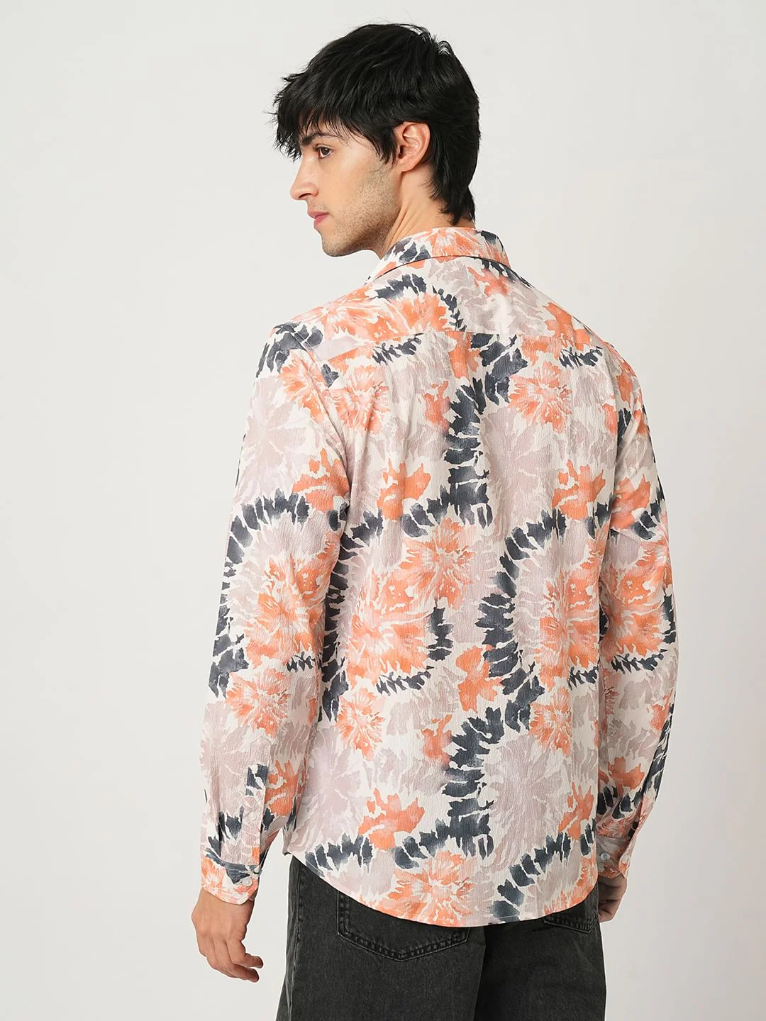 Artistic Paint Splash Multicolour Crushed Shirt - Image 6