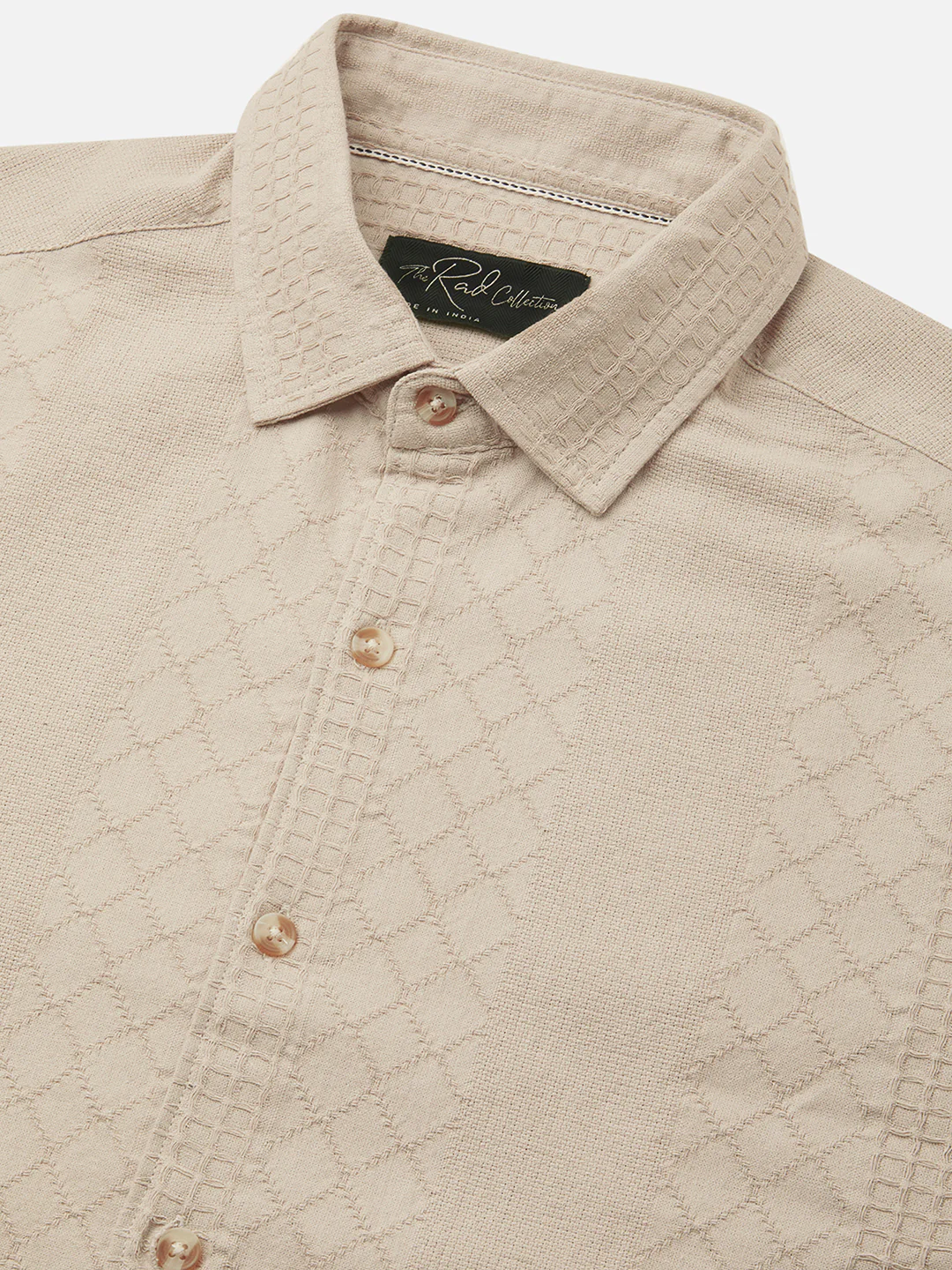 Bisque Beige Embroidered Shirt - Image 3