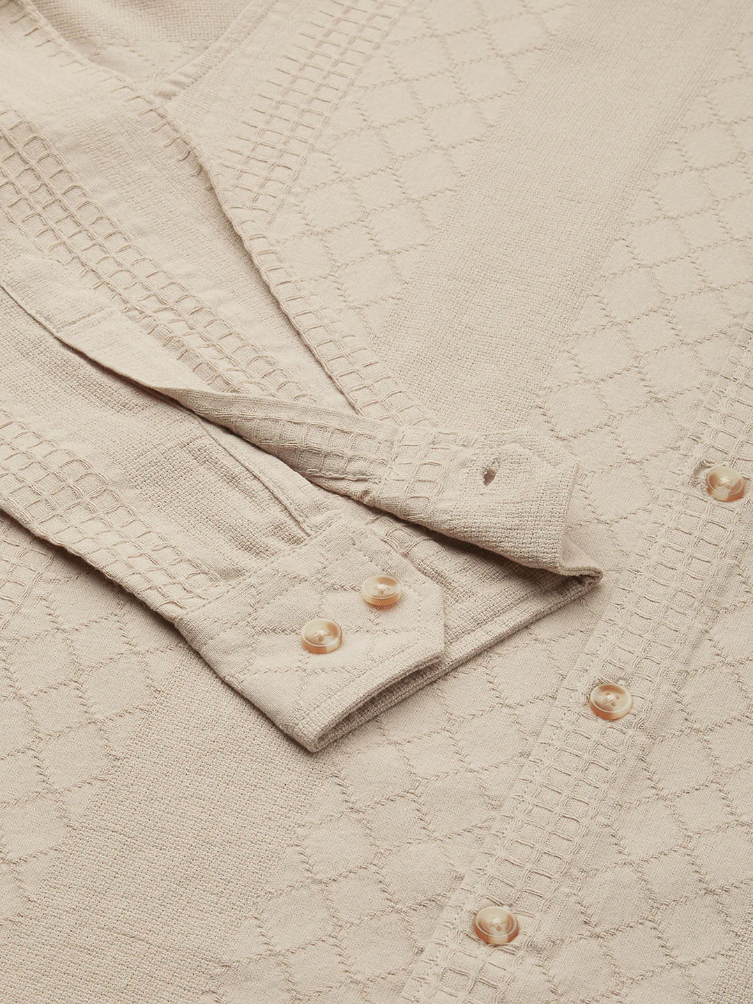 Bisque Beige Embroidered Shirt - Image 9