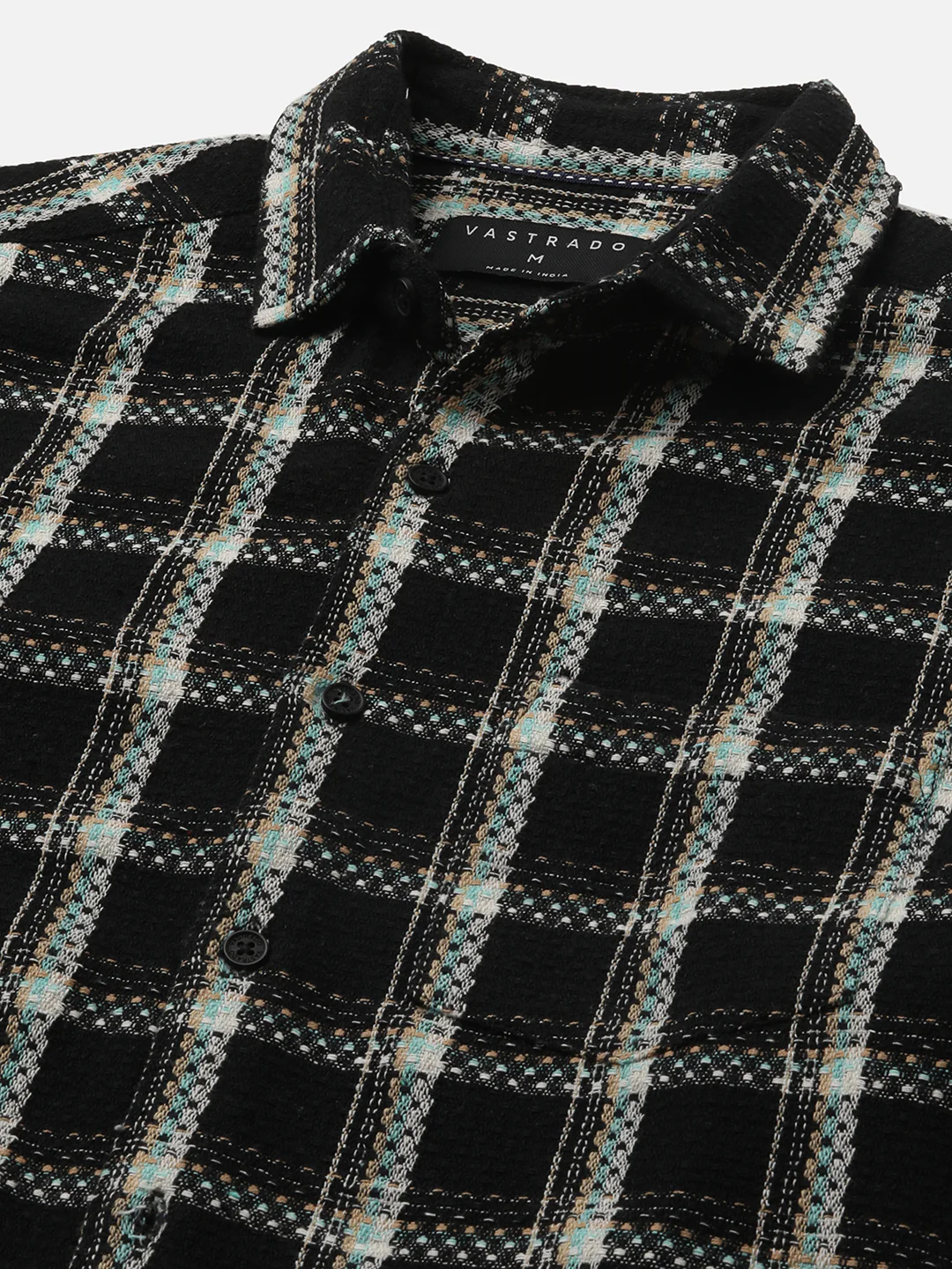 Black Cityscape Checks Shirt - Image 3