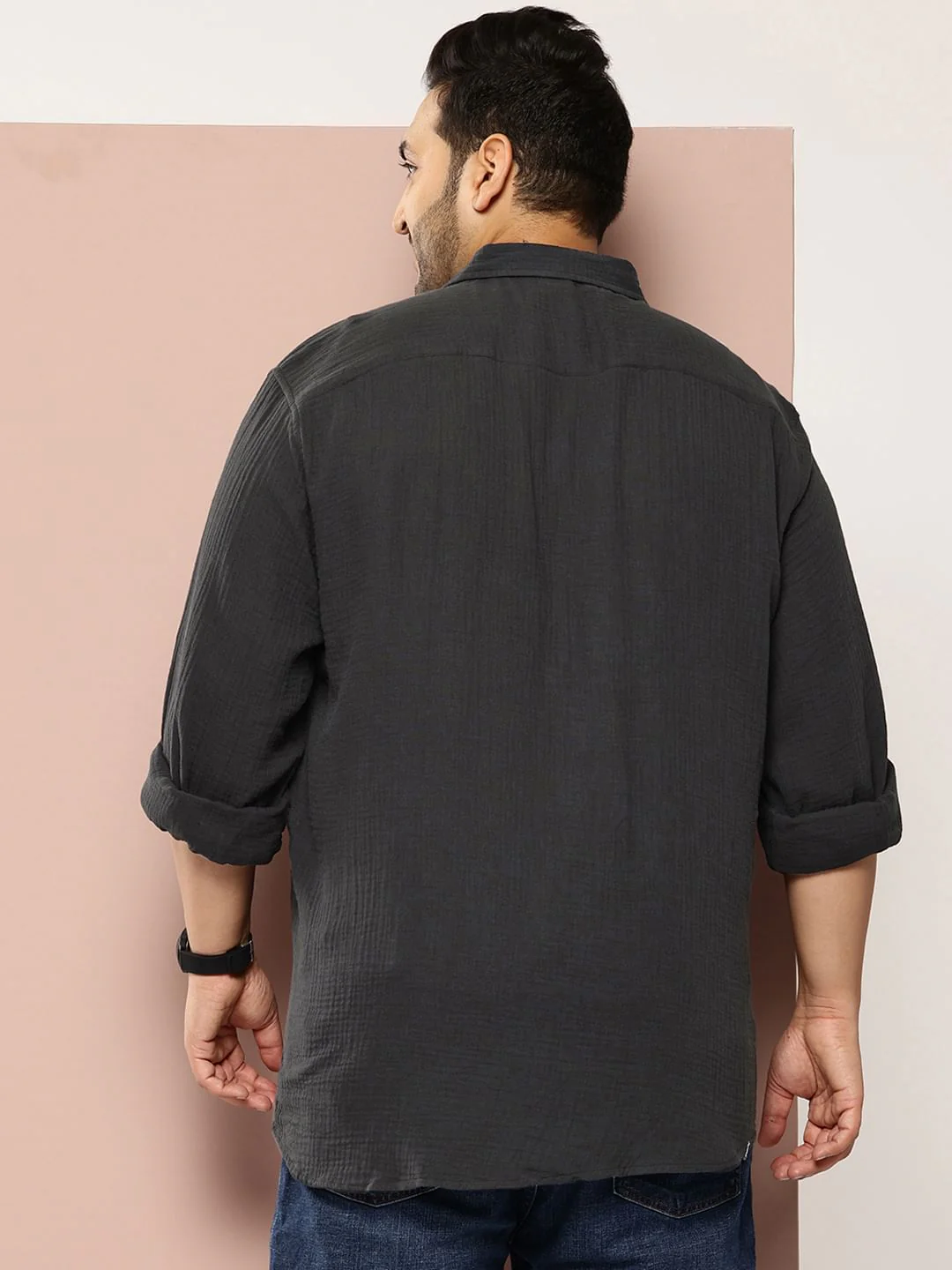 Black Crepe Shirt - Image 4