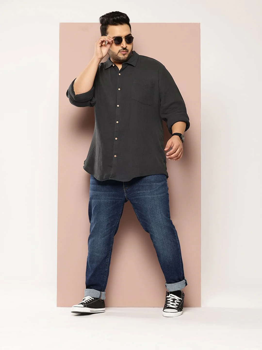 Black Crepe Shirt - Image 5