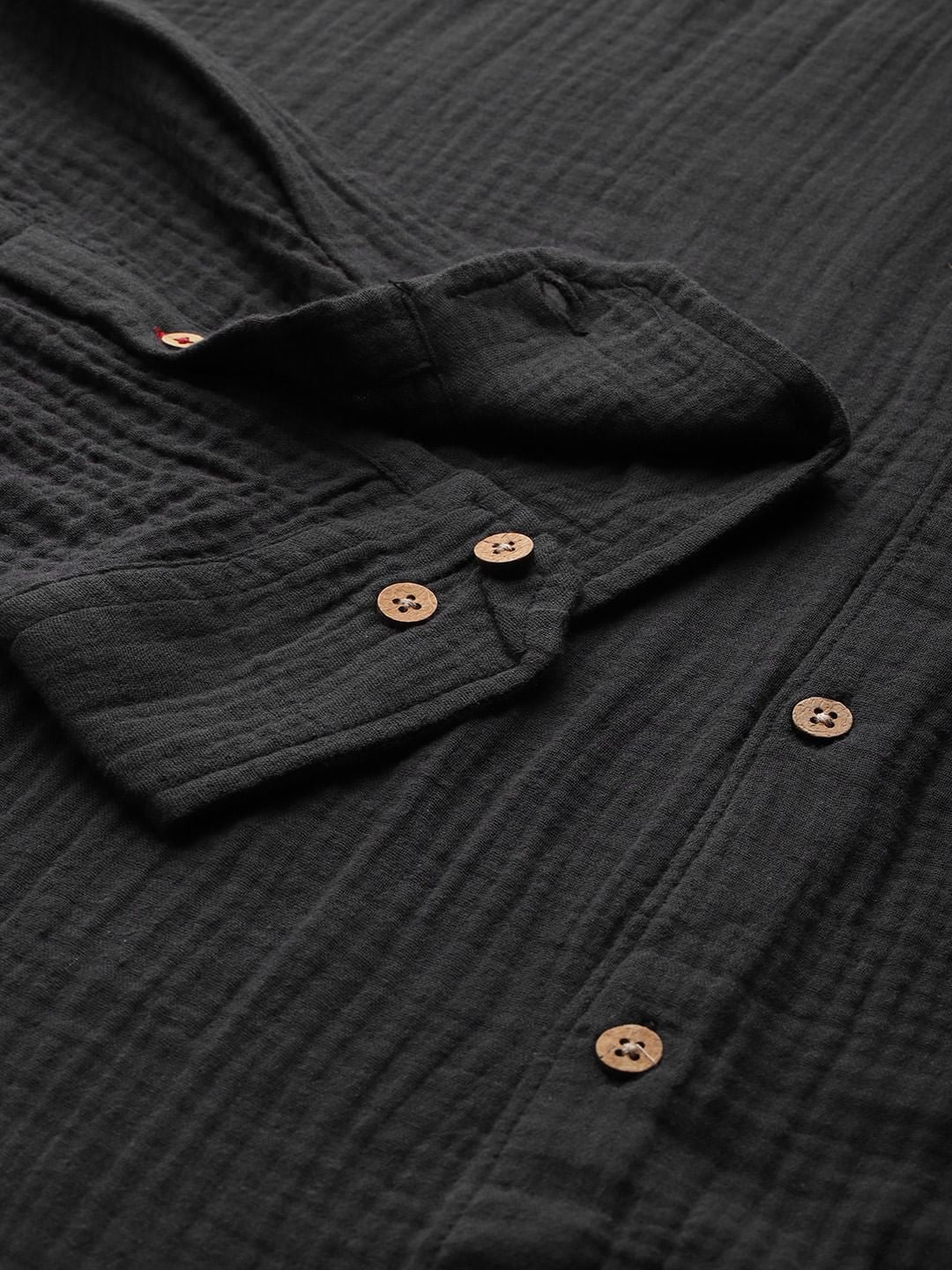 Black Crepe Shirt - Image 6