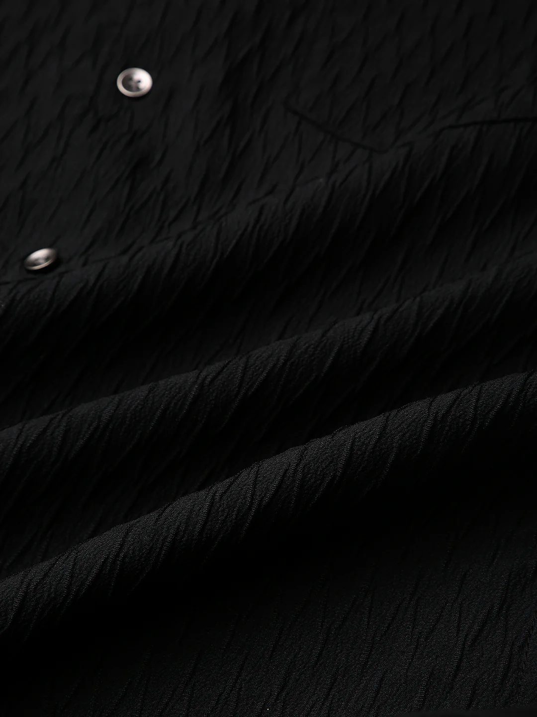 Black Noir Grid Luxe Evening Shirt - Image 8