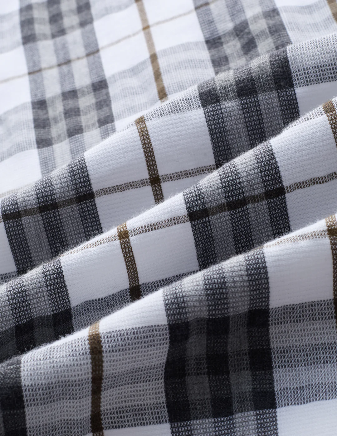Black & White Bold Frame Melange Checks Shirt - Image 3