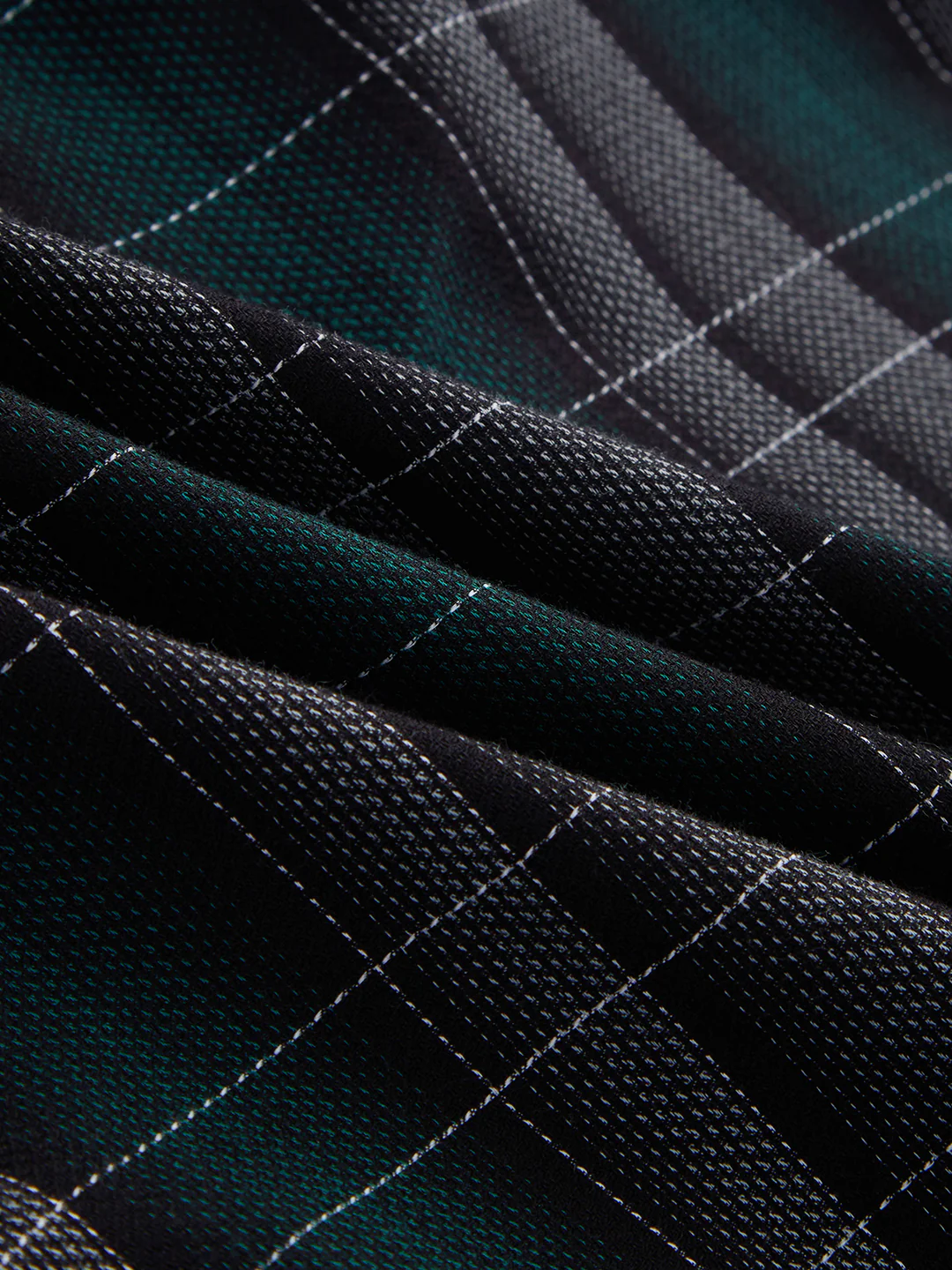 Premium Cotton Black Windowpane Checkered Grid Shirt - Image 9