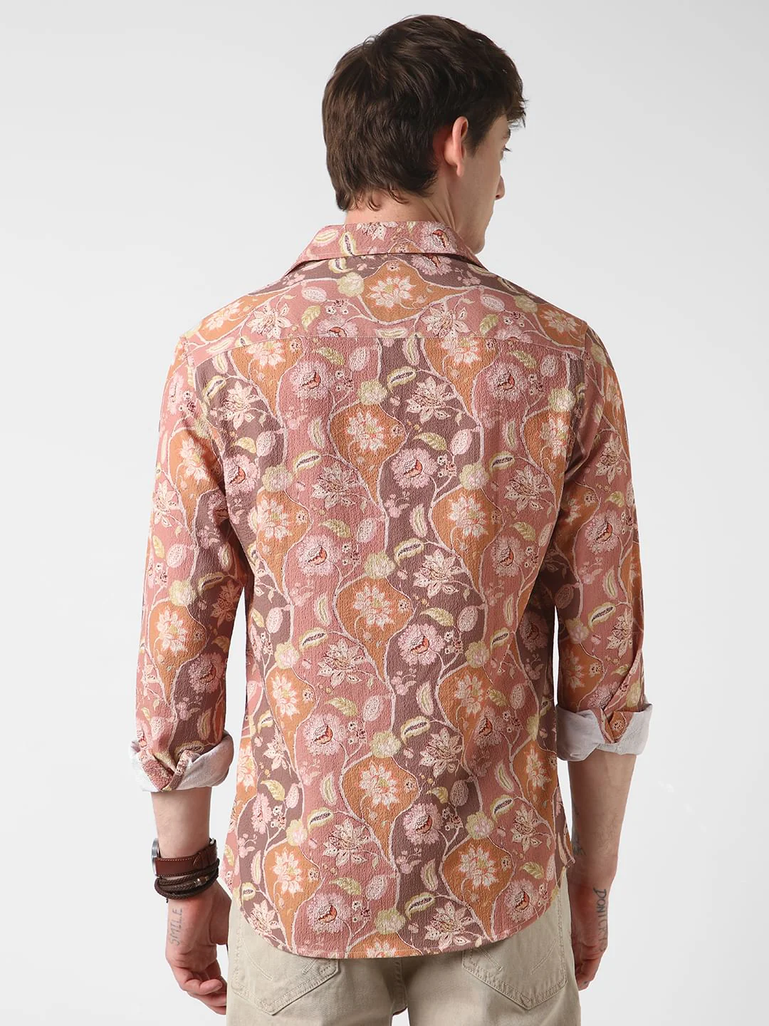 Bloomy Dendritic Multicolour Creased Shirt - Image 7
