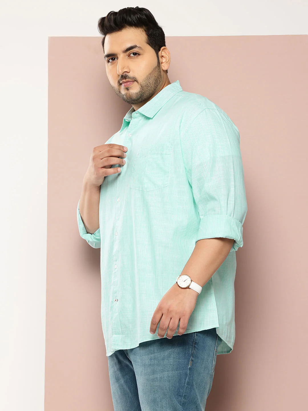 Blue PinStriped Shirt - Image 3
