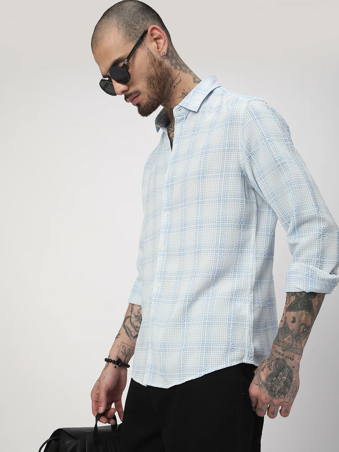 Bluey Mini Plaid Checks Seersucker Shirt - Image 5