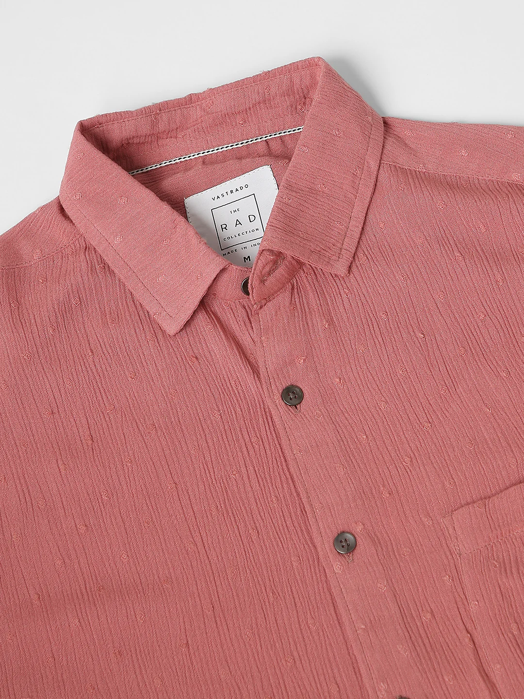 Blush Pink Dobby Shirt - Image 3