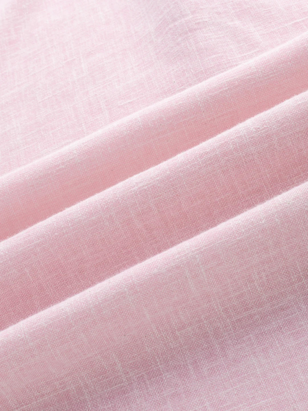Blush Pink Slub Textured Vacation Kurta - Image 3