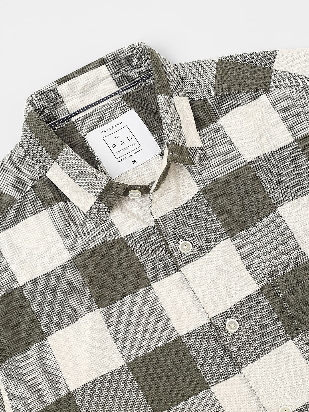 Box Checks Olive Shirt - Image 3