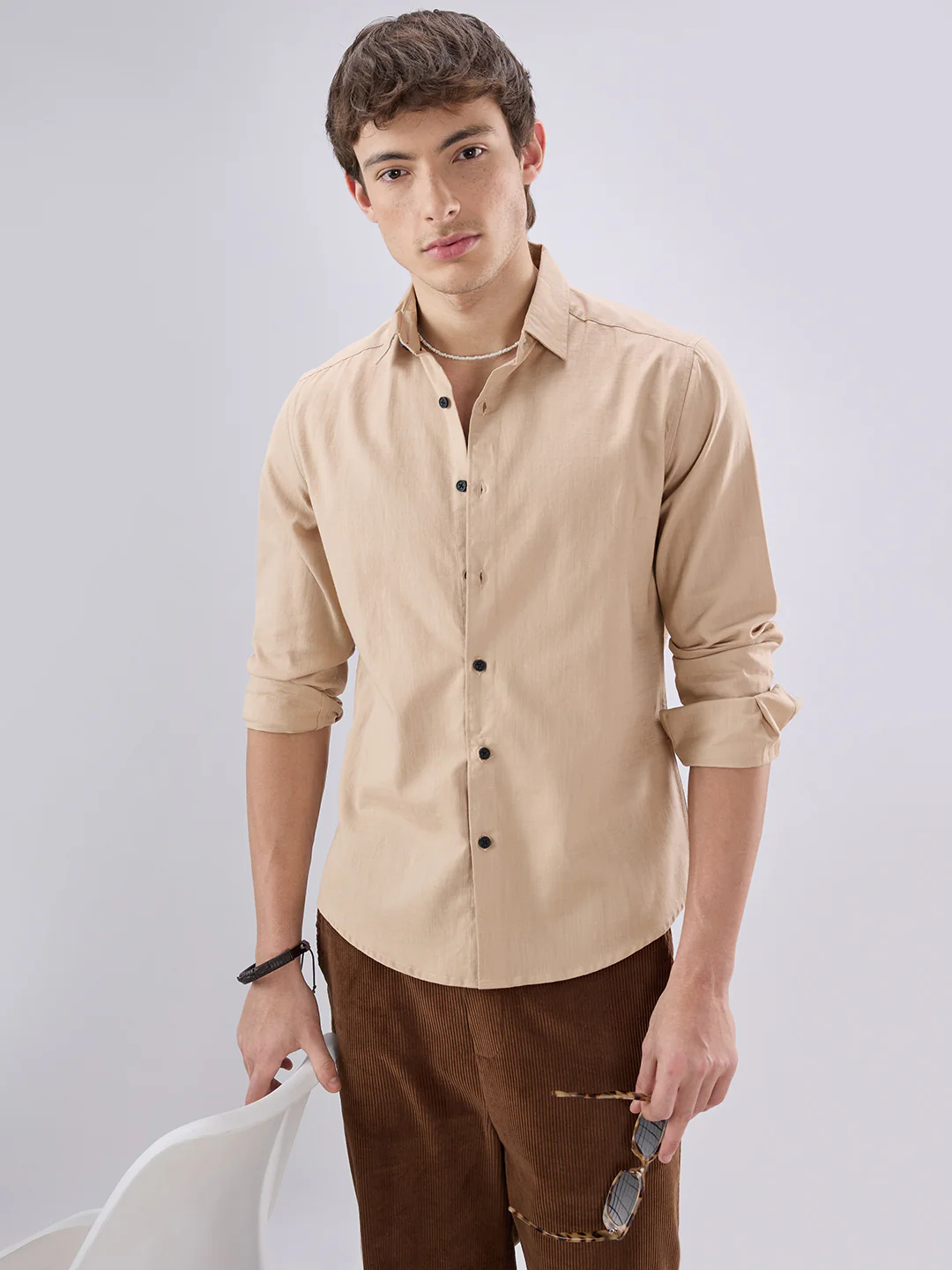 British Tan Beige Everyday Shirt - Image 2