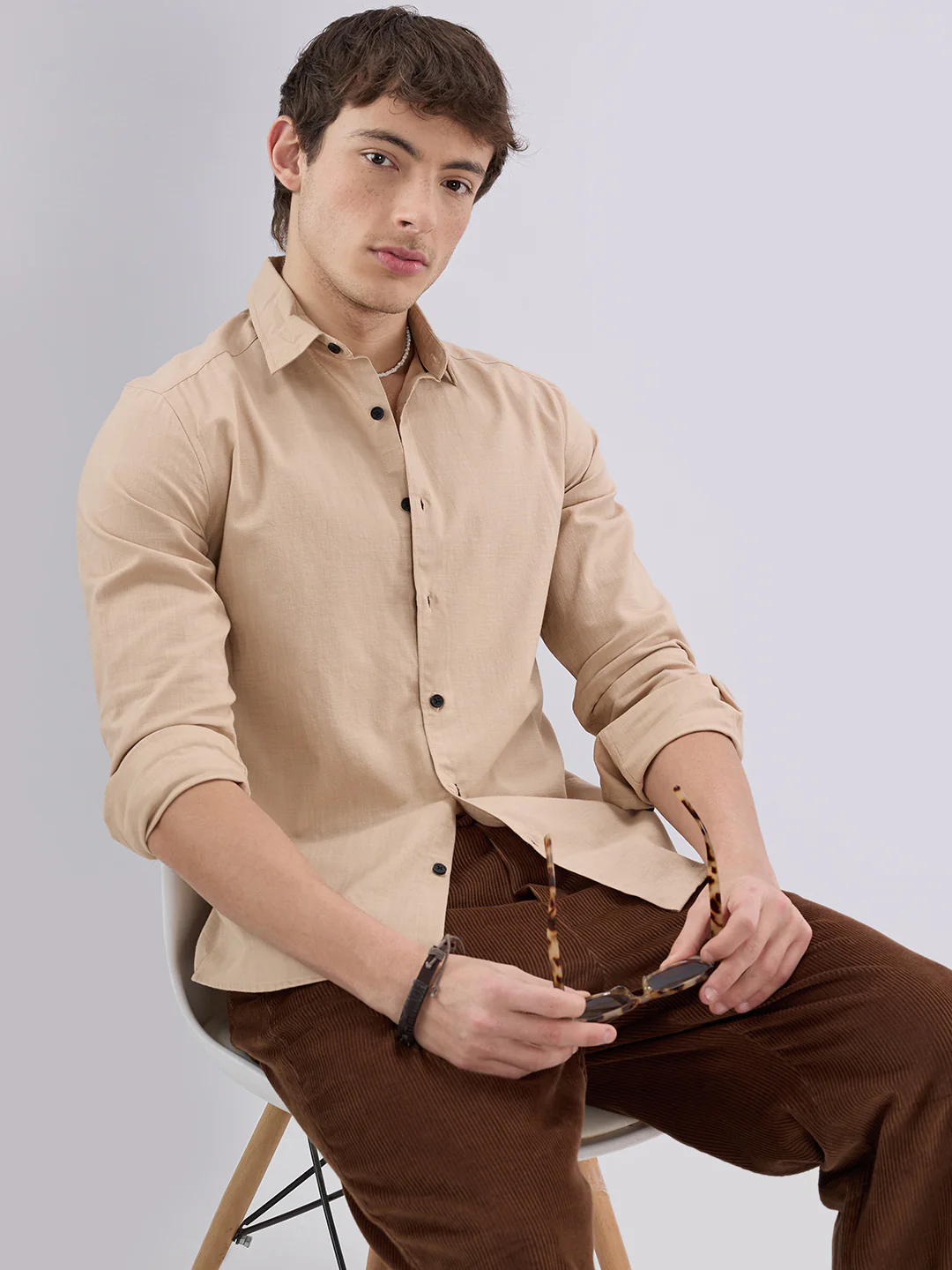 British Tan Beige Everyday Shirt - Image 4