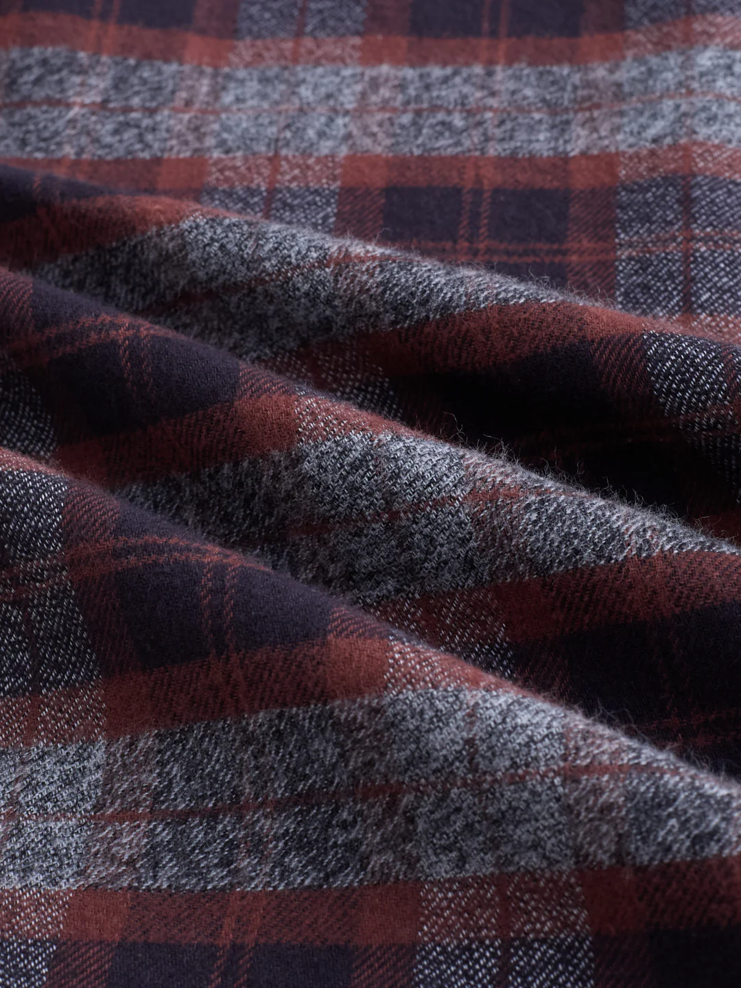 Brown & Black Boxy Fit Crop Flannel - Image 9