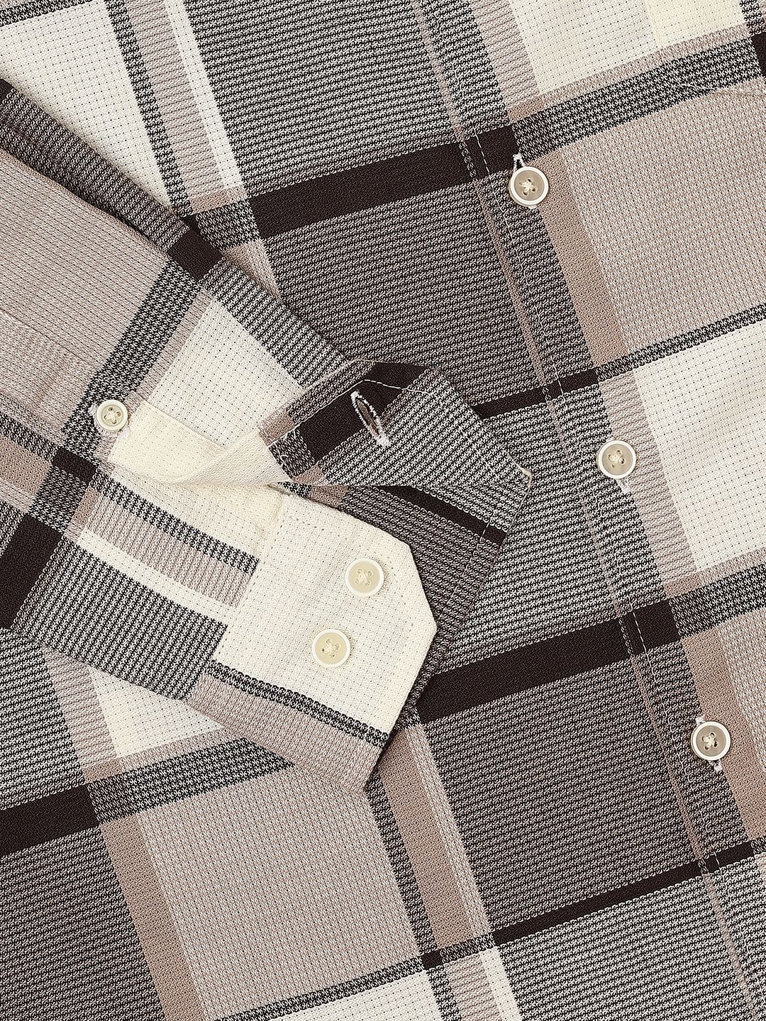 Brunette & Ivory Broad Checked Shirt - Image 3