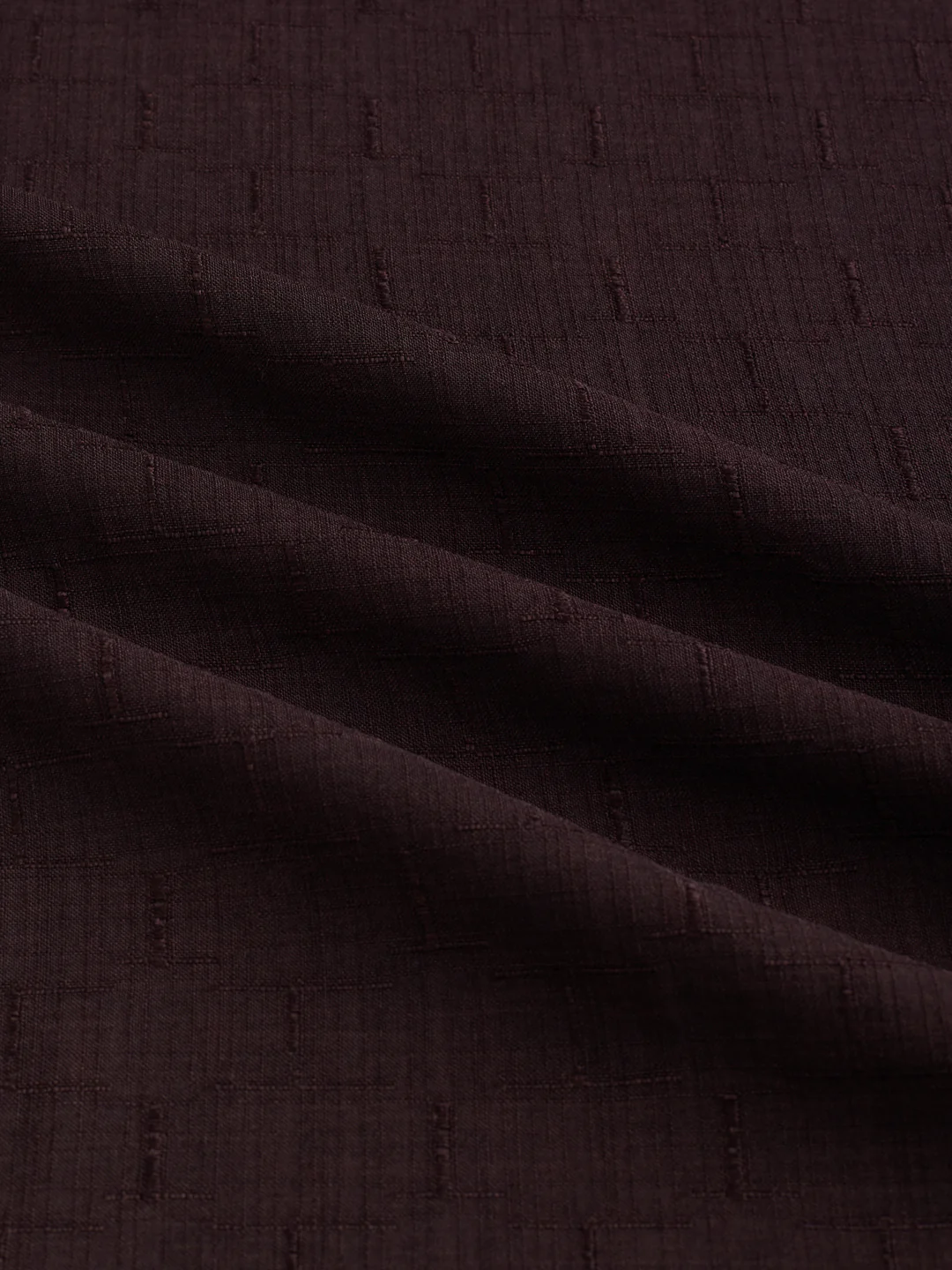 Brunette Brown Slub Textured Shirt - Image 3