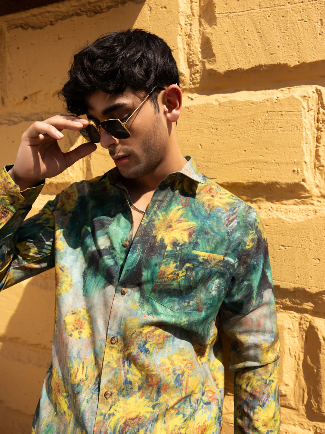 Brushstroke Canvas Multicolor Shirt - Image 2