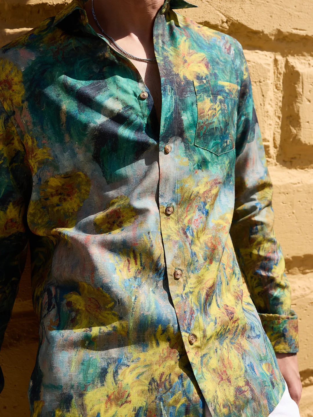 Brushstroke Canvas Multicolor Shirt - Image 3