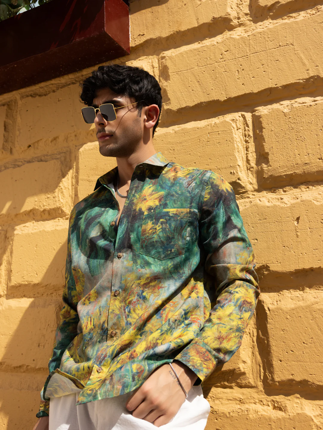 Brushstroke Canvas Multicolor Shirt - Image 4