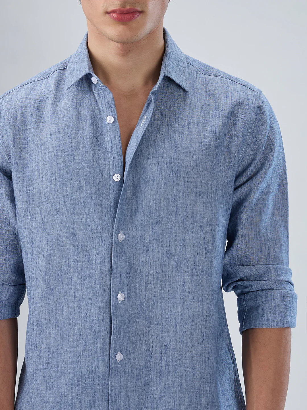 Carolina Blue Textured Shirt - Image 3