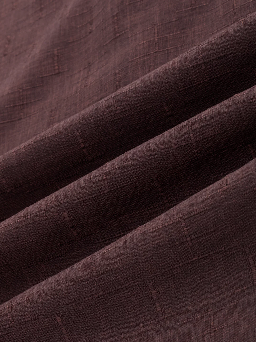 Chocolate Brown Minimal Textured Kurta - Image 3