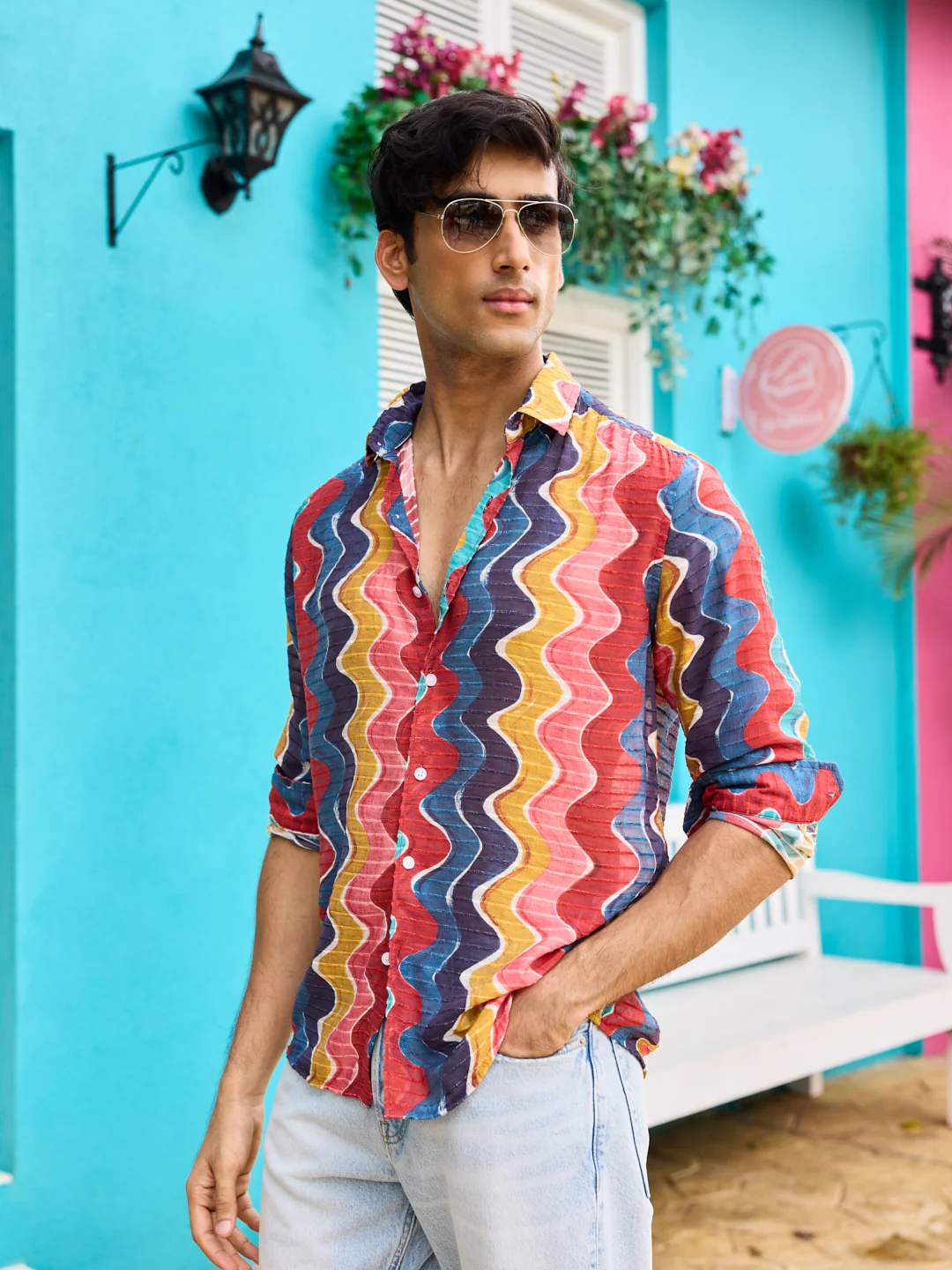 Chromatic Wave Psychedelic Shirt - Image 4