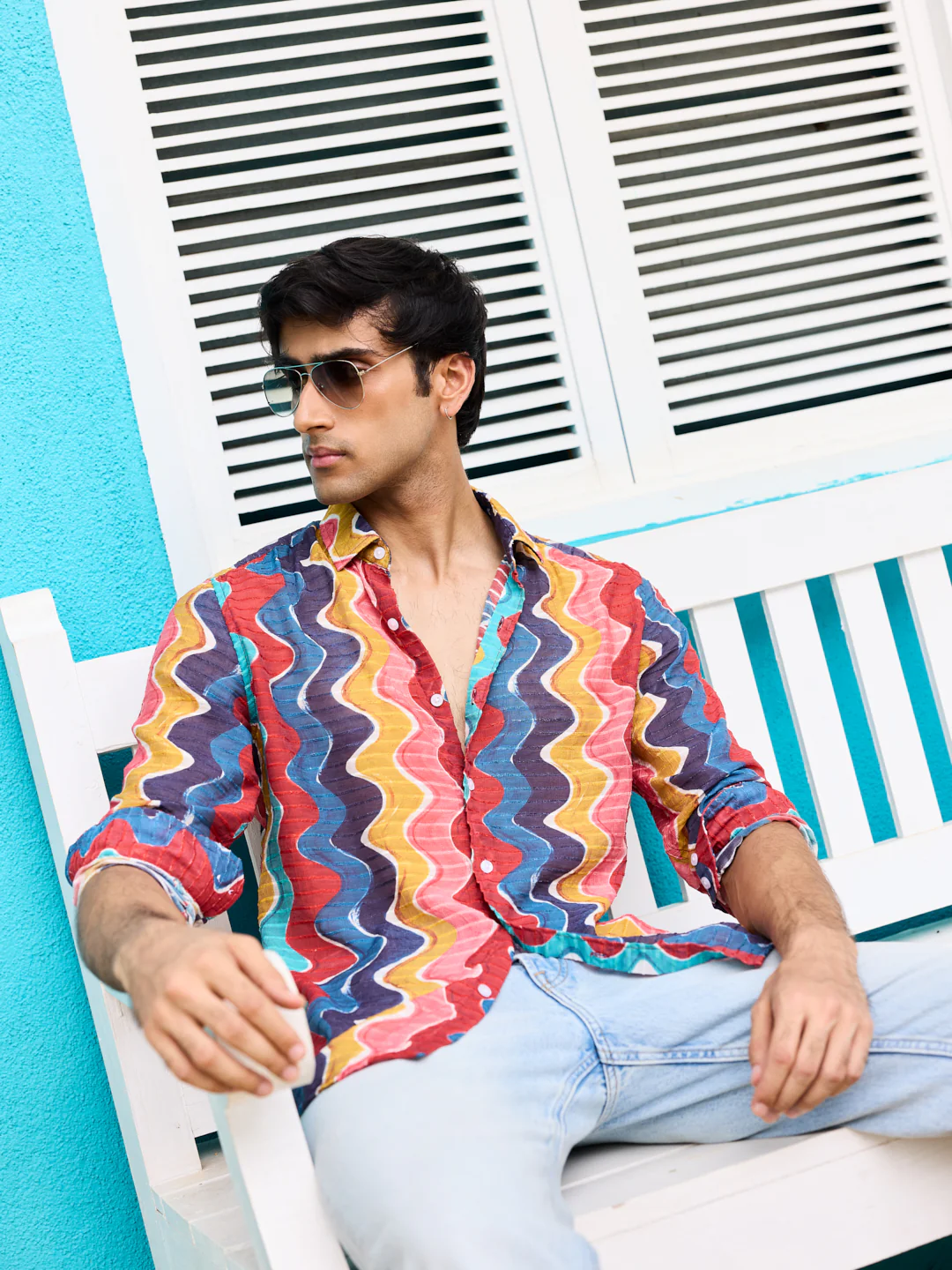 Chromatic Wave Psychedelic Shirt - Image 6