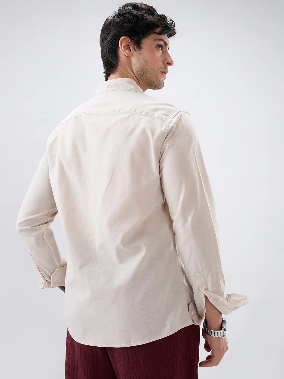 Classic Beige Everyday Shirt - Image 7