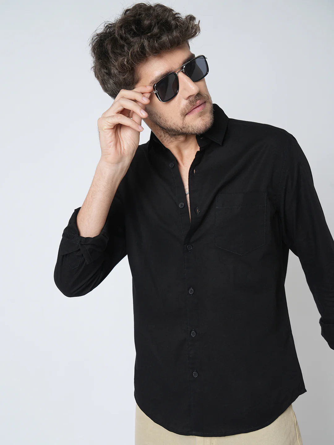 Classic Black Oxford Shirt - Image 2