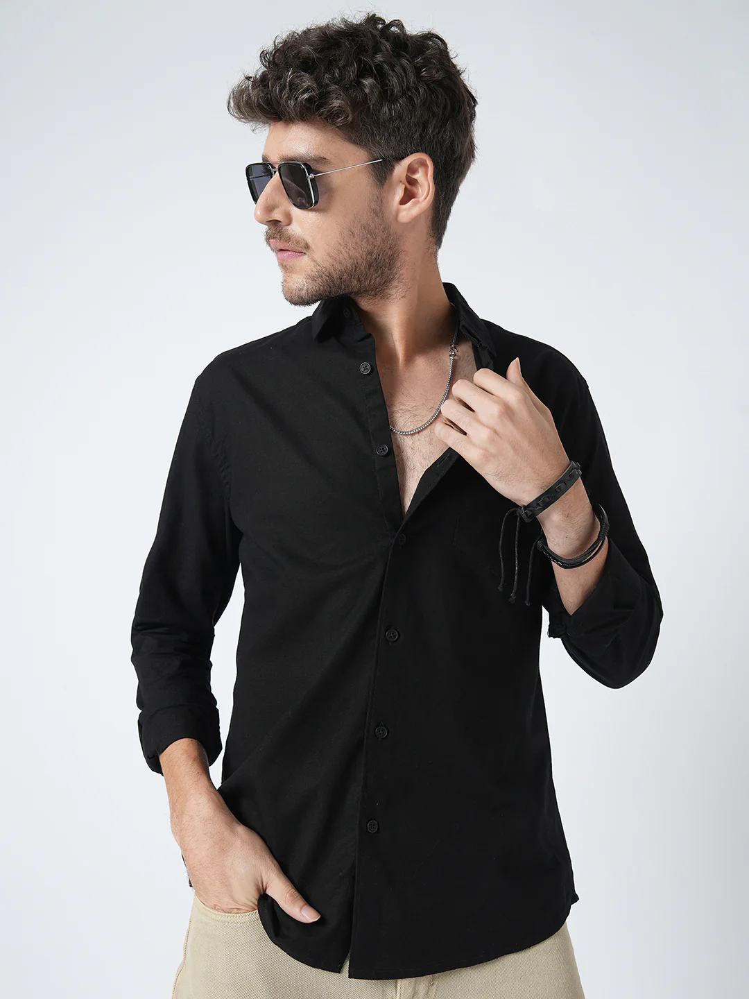 Classic Black Oxford Shirt - Image 4