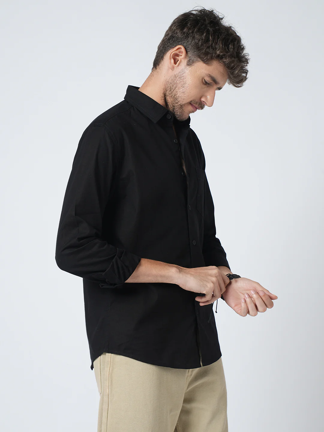 Classic Black Oxford Shirt - Image 5
