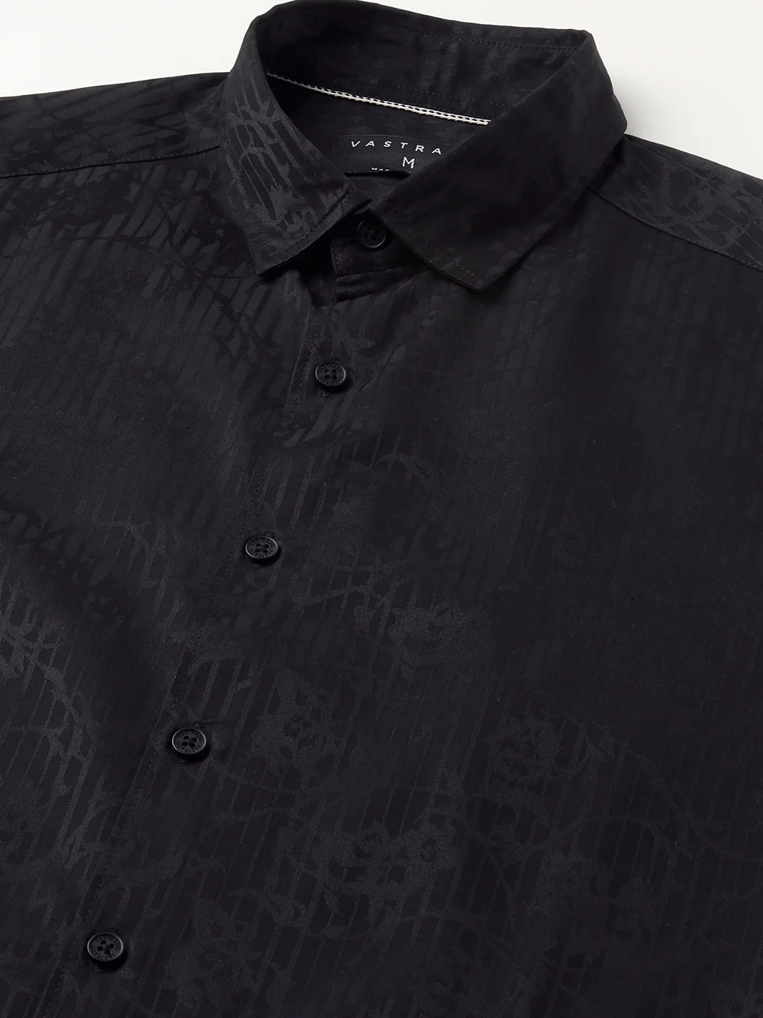 Classic Black Printed Shirt - Image 3