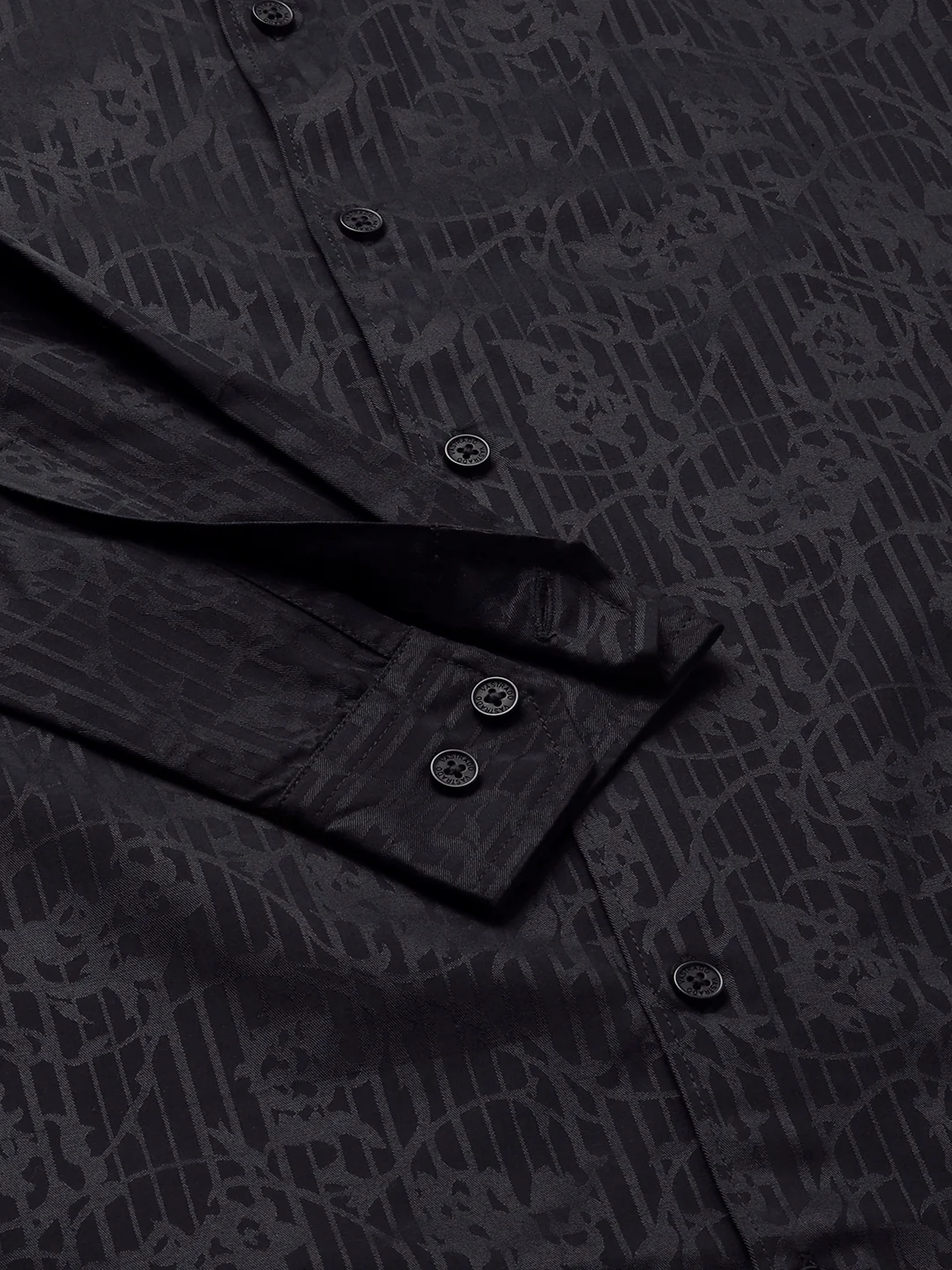 Classic Black Printed Shirt - Image 9
