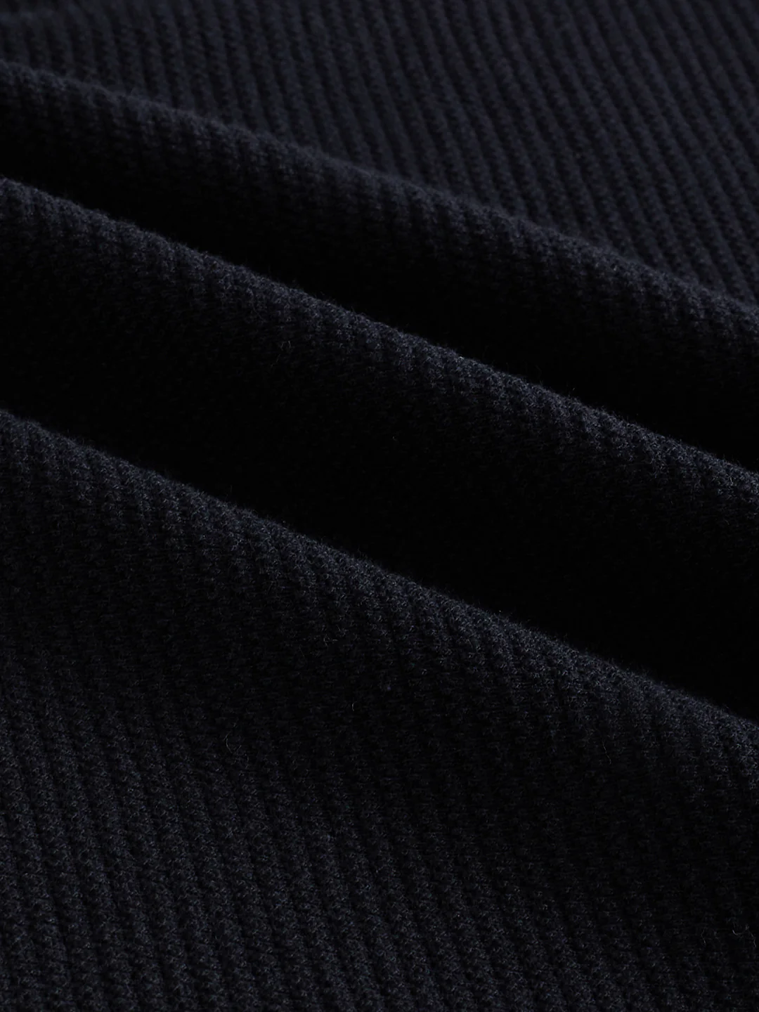 Classic Black Textured Knit Shirt - Image 8