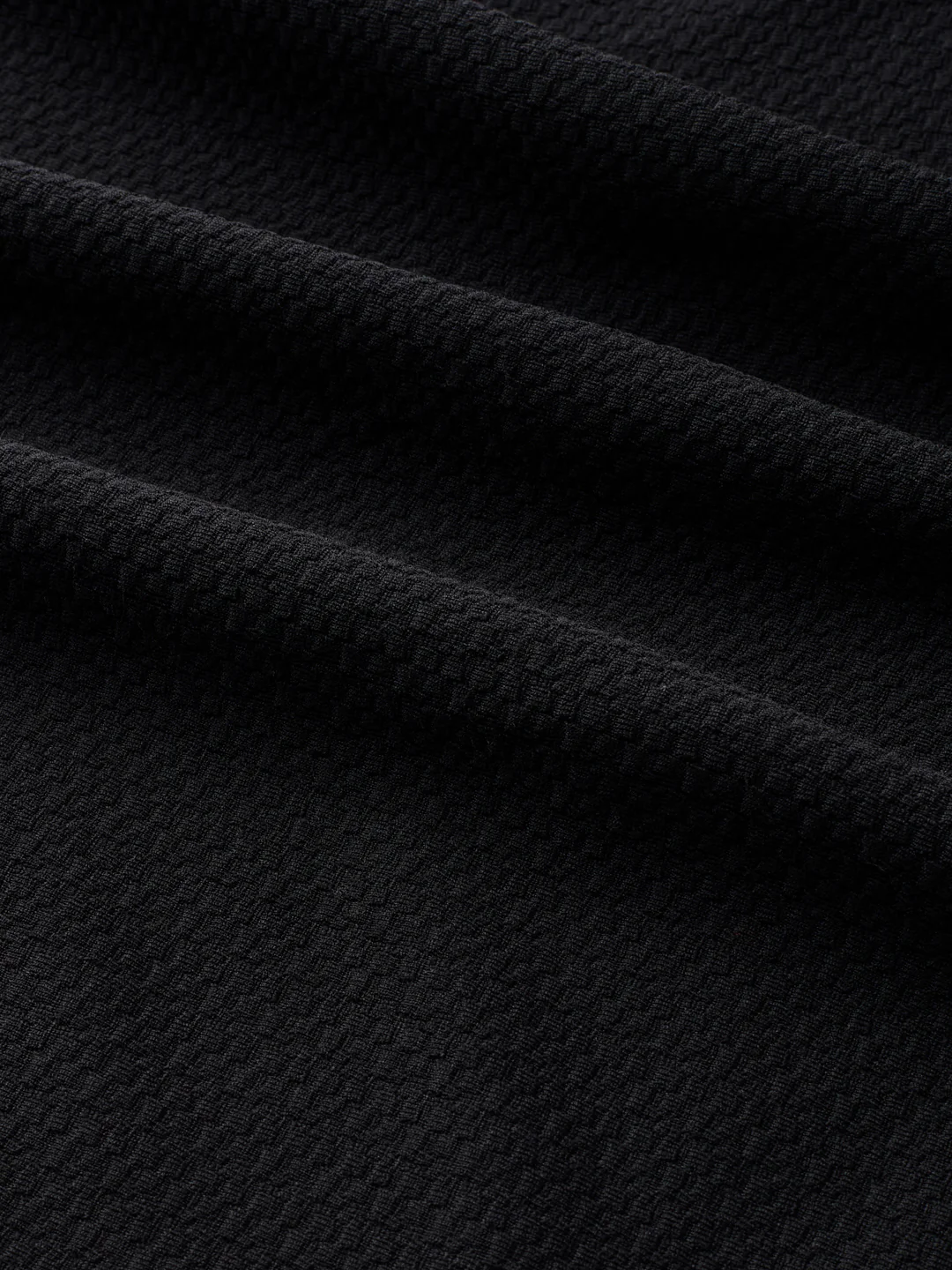 Classic Black Textured Shirt - Image 3