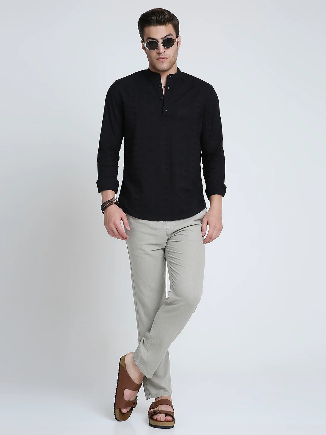 Classic Blackout Embroidered Kurta - Image 7