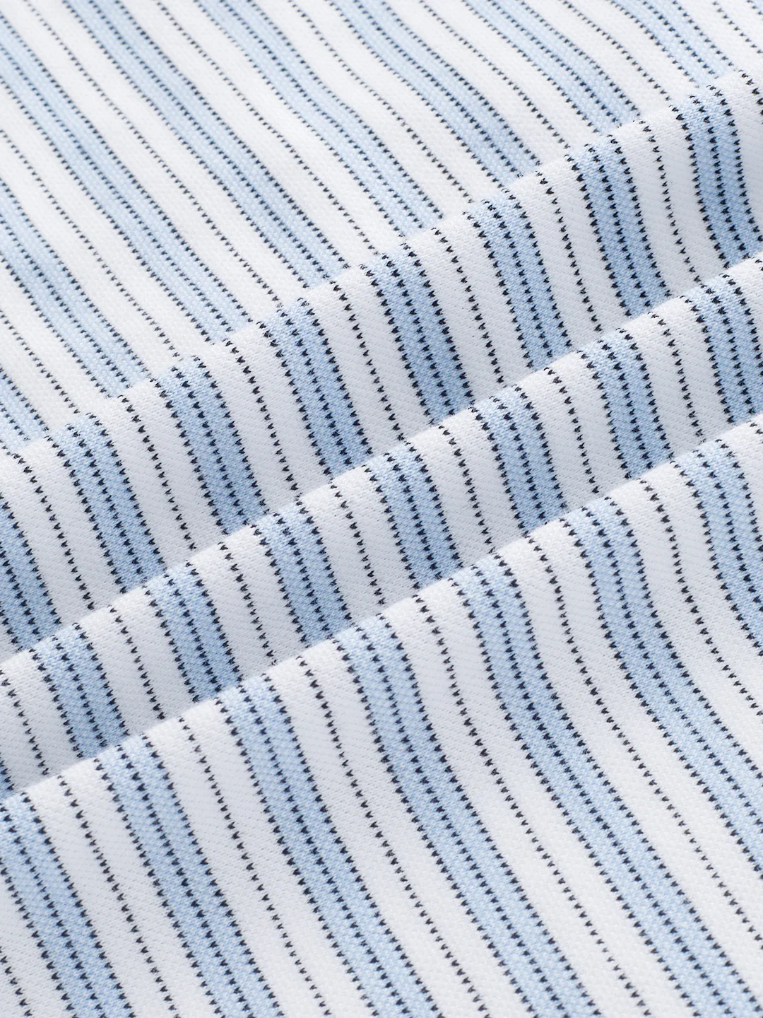 Classic Blue Mist Striped Knitted Shirt - Image 9