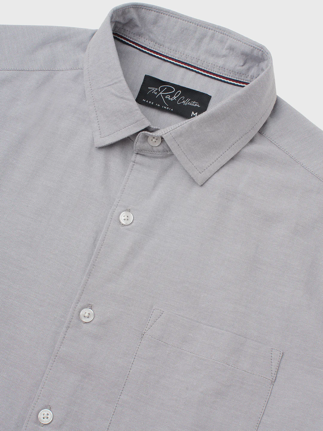 Classic Cloud Grey Oxford Shirt - Image 3