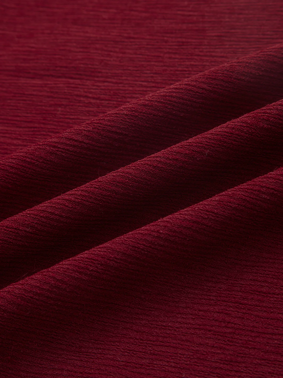 Classic Deep Maroon Crepe Kurta - Image 3