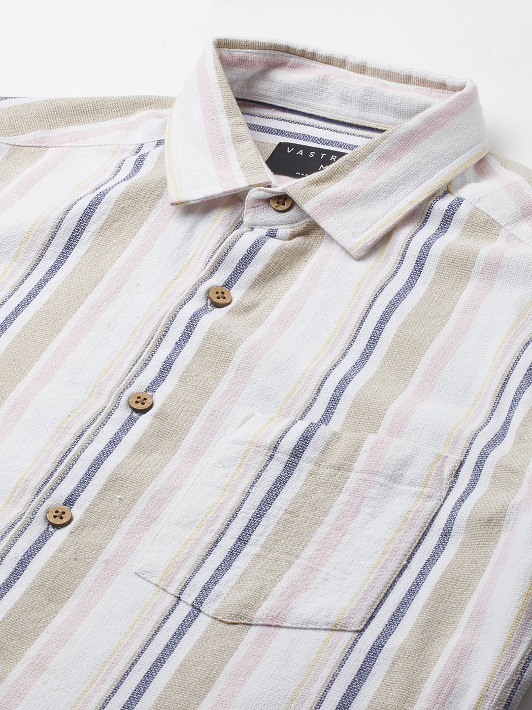 Classic Multicolour Striped Shirt - Image 3