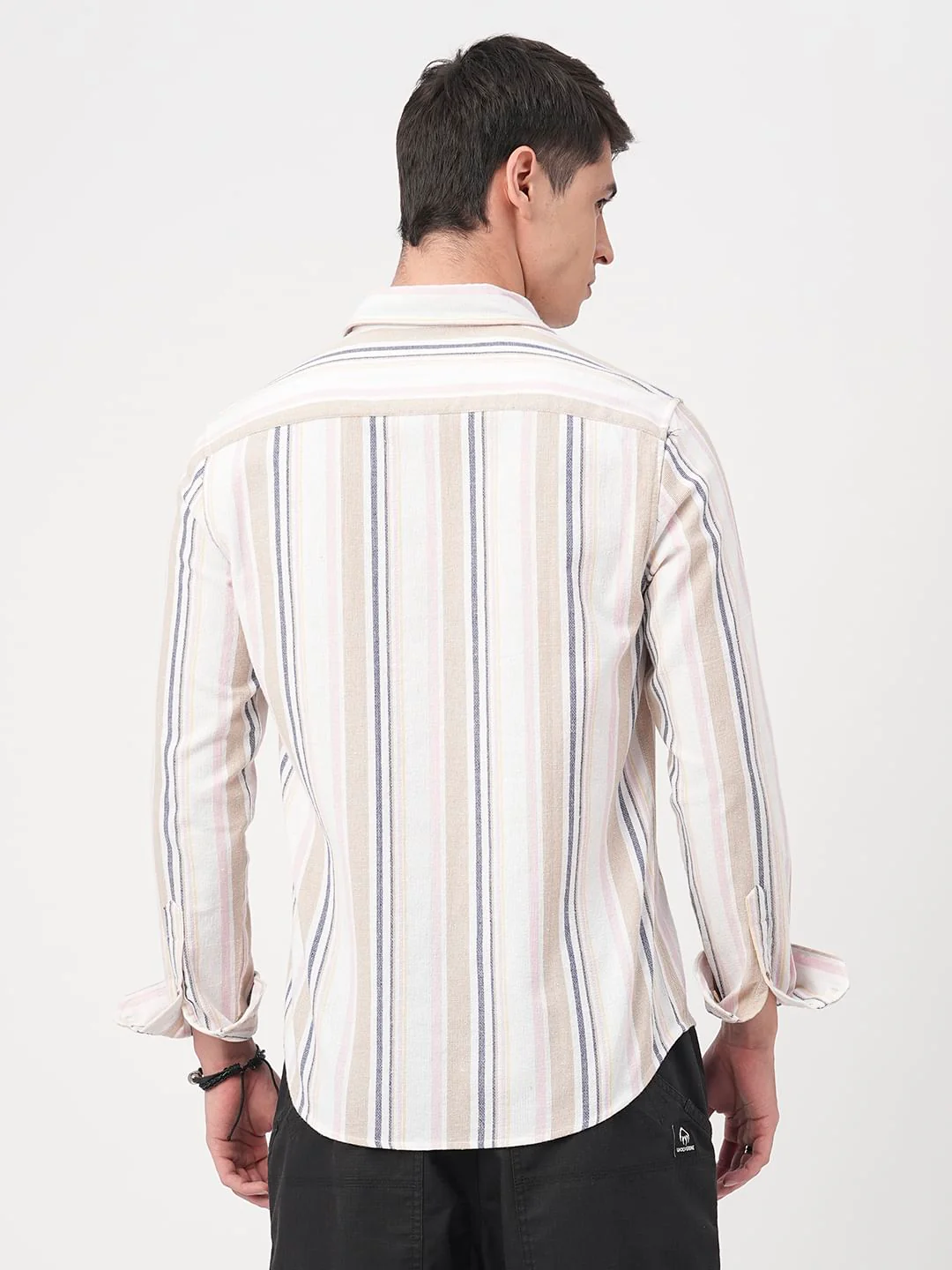 Classic Multicolour Striped Shirt - Image 6